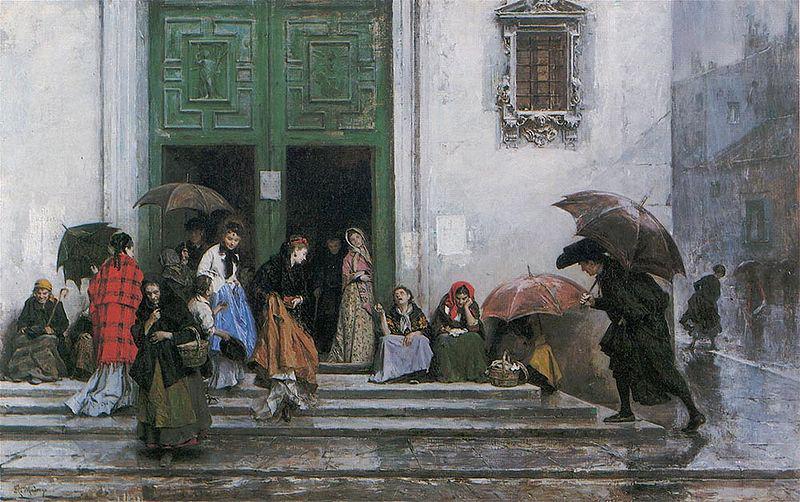 Raimundo Madrazo Coming out of Church oil painting picture